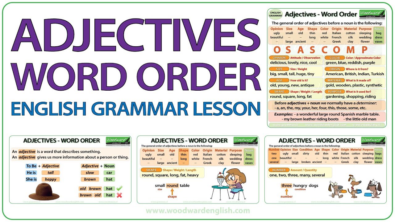 Adjectives In English How To Place Adjectives In Sentences