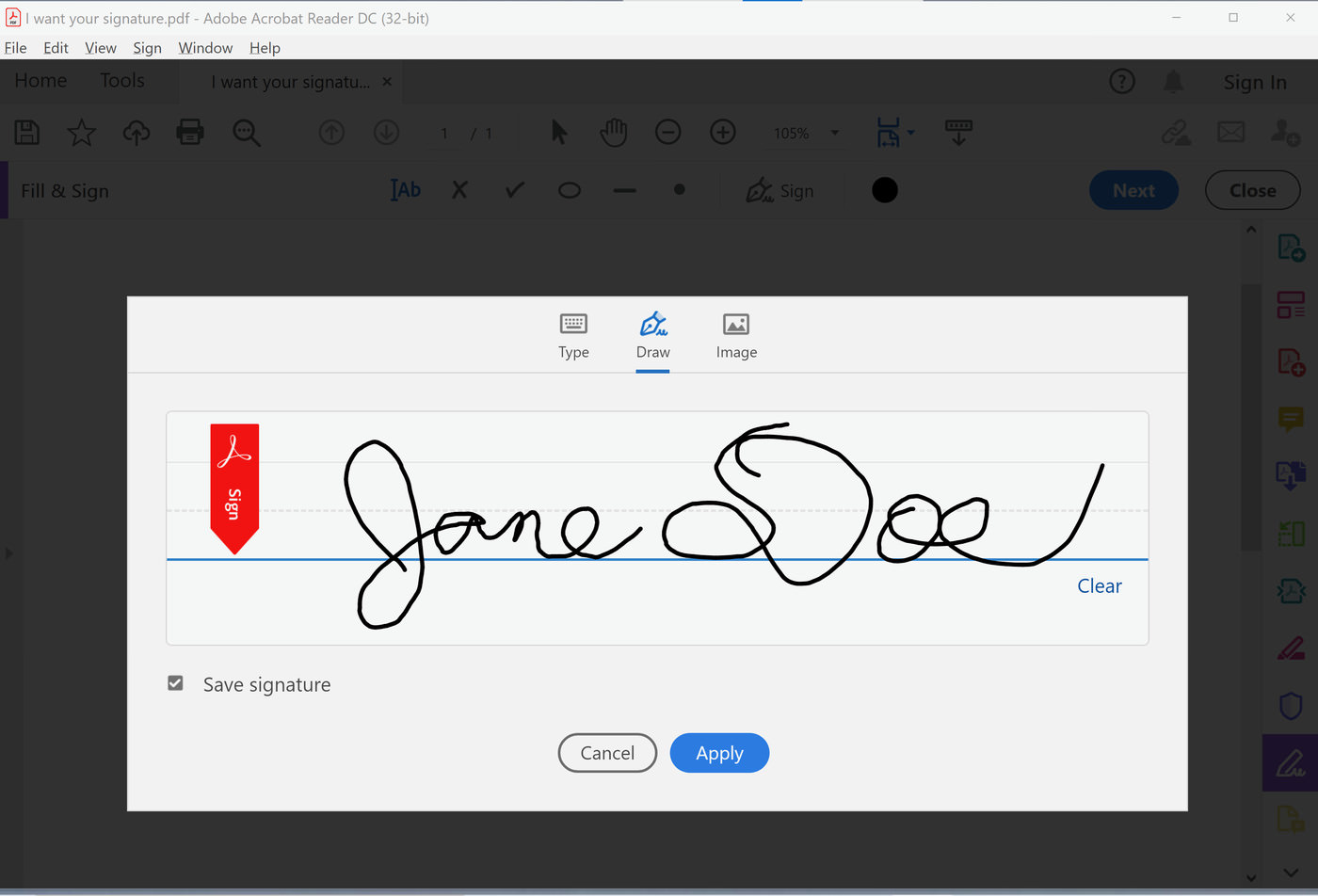 create digital signature adobe