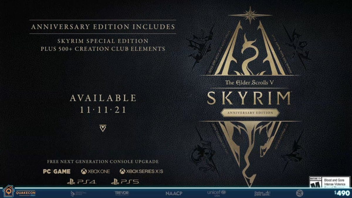 Skyrim Anniversary Edition Game Was Introduced Another Version Of Skyrim, This Time For Its Tenth Anniversary