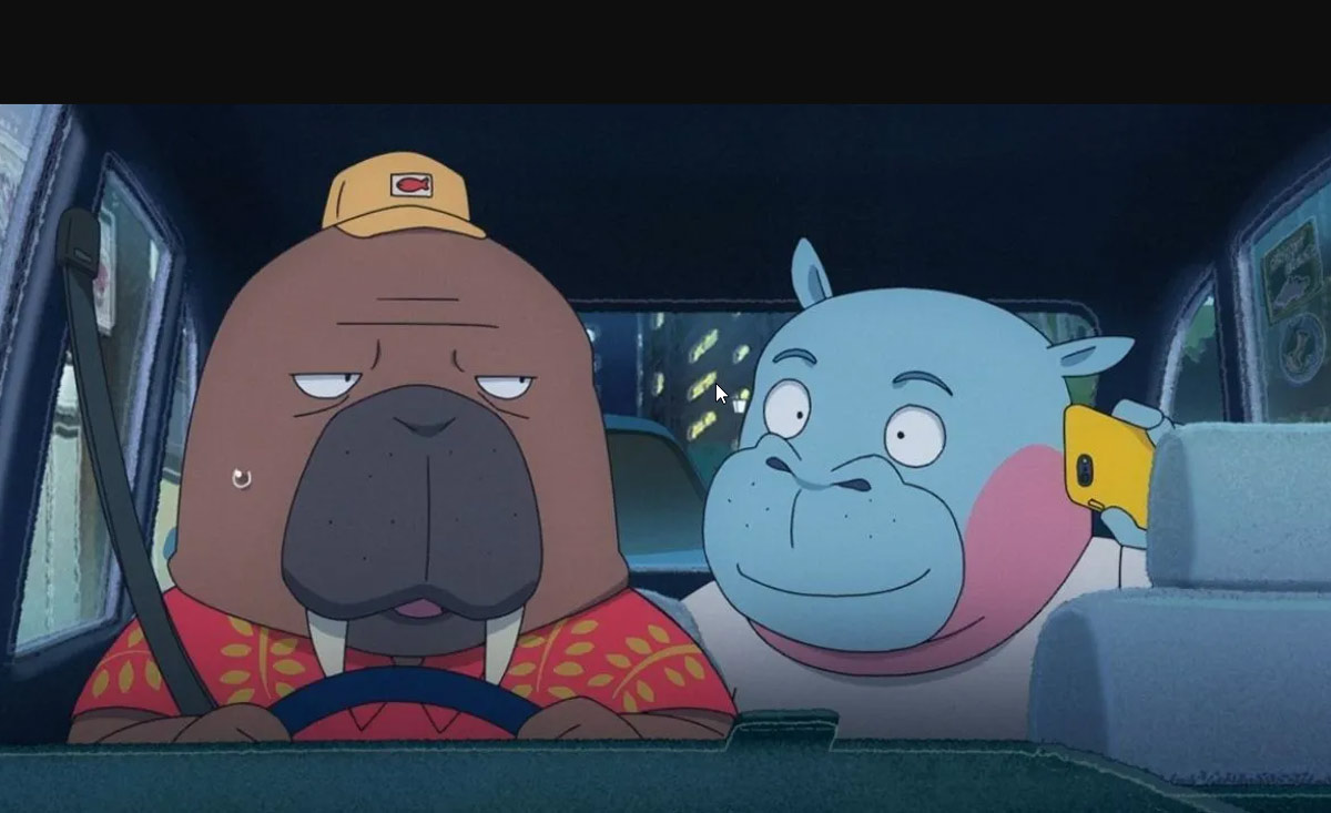 Adokawa in the strange taxi anime