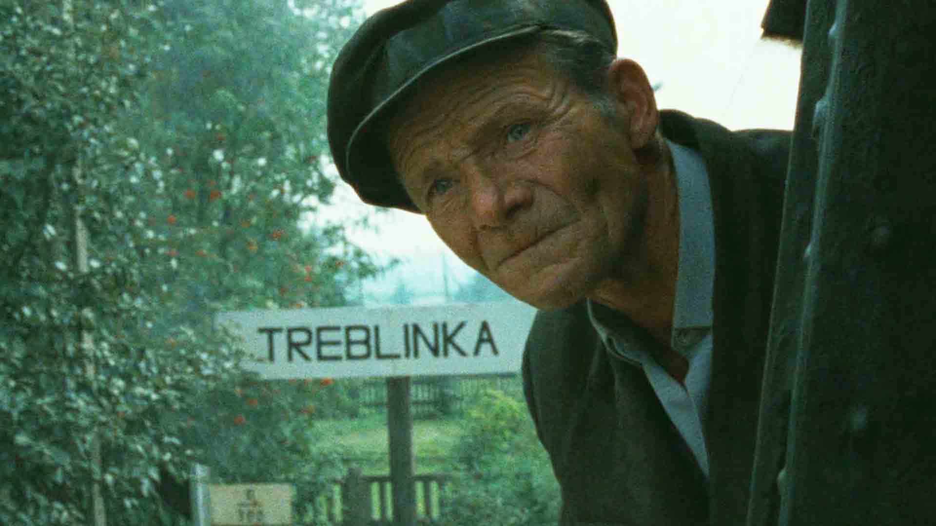 An old man looking into the distance in the movie Shoah