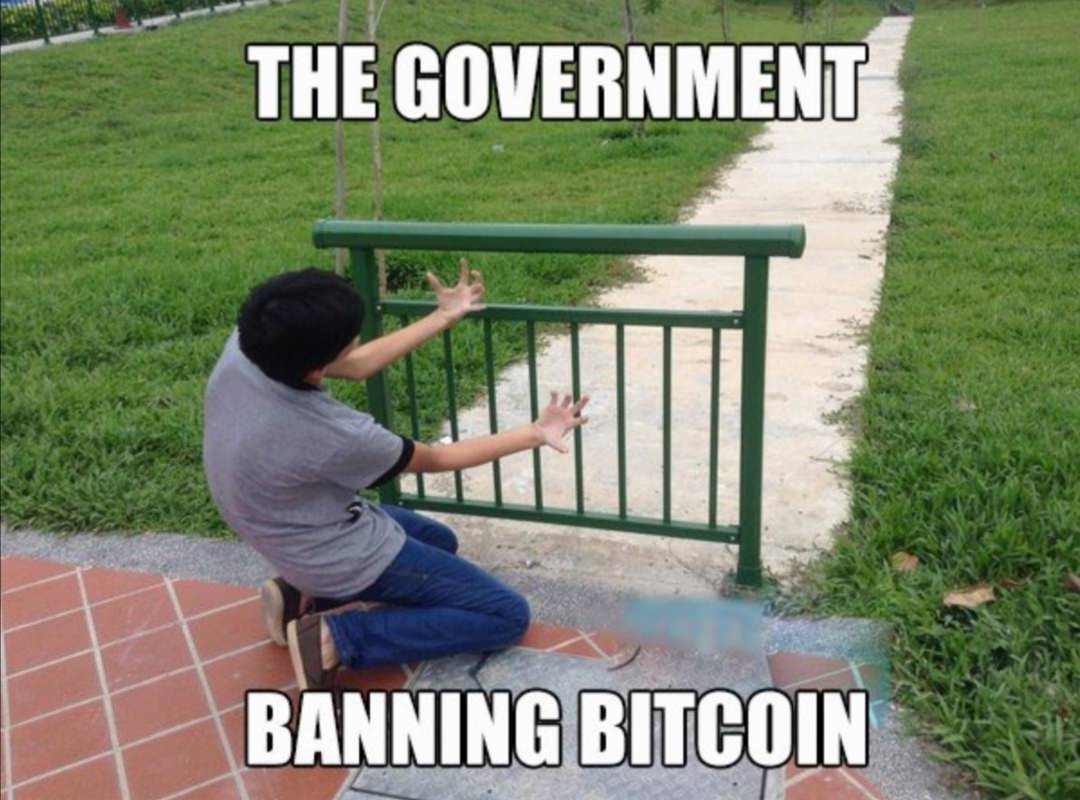Banning bitcoins by governments