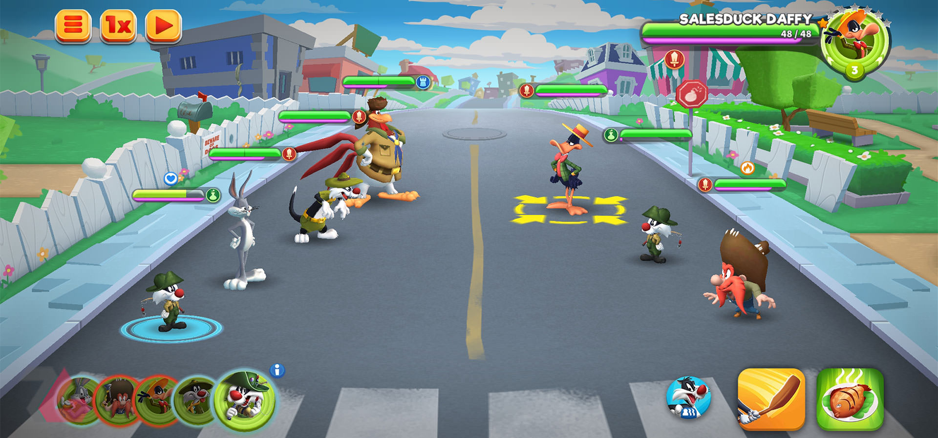 Bugs Bunny Battle with Duffy Duck in Looney Tunes