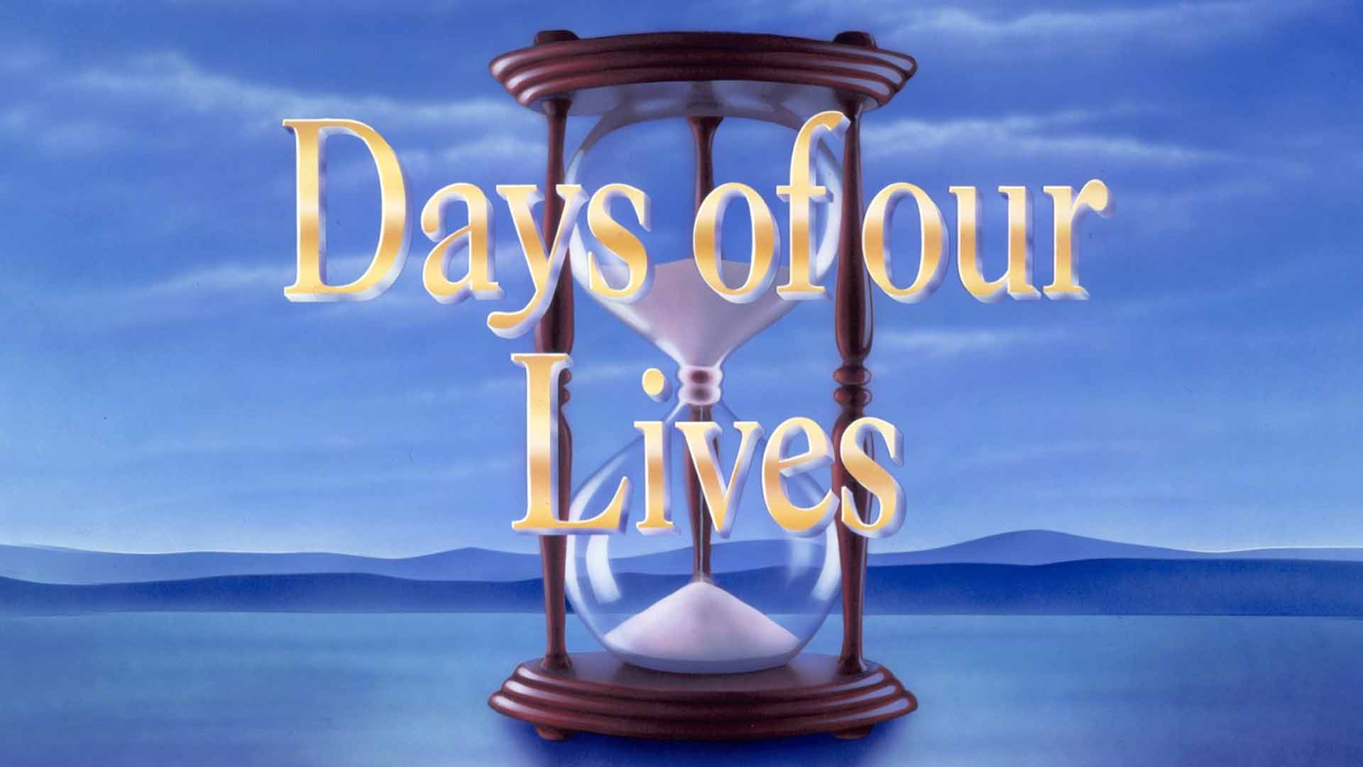Hourglass image on the main poster of the Days of Our Lives series