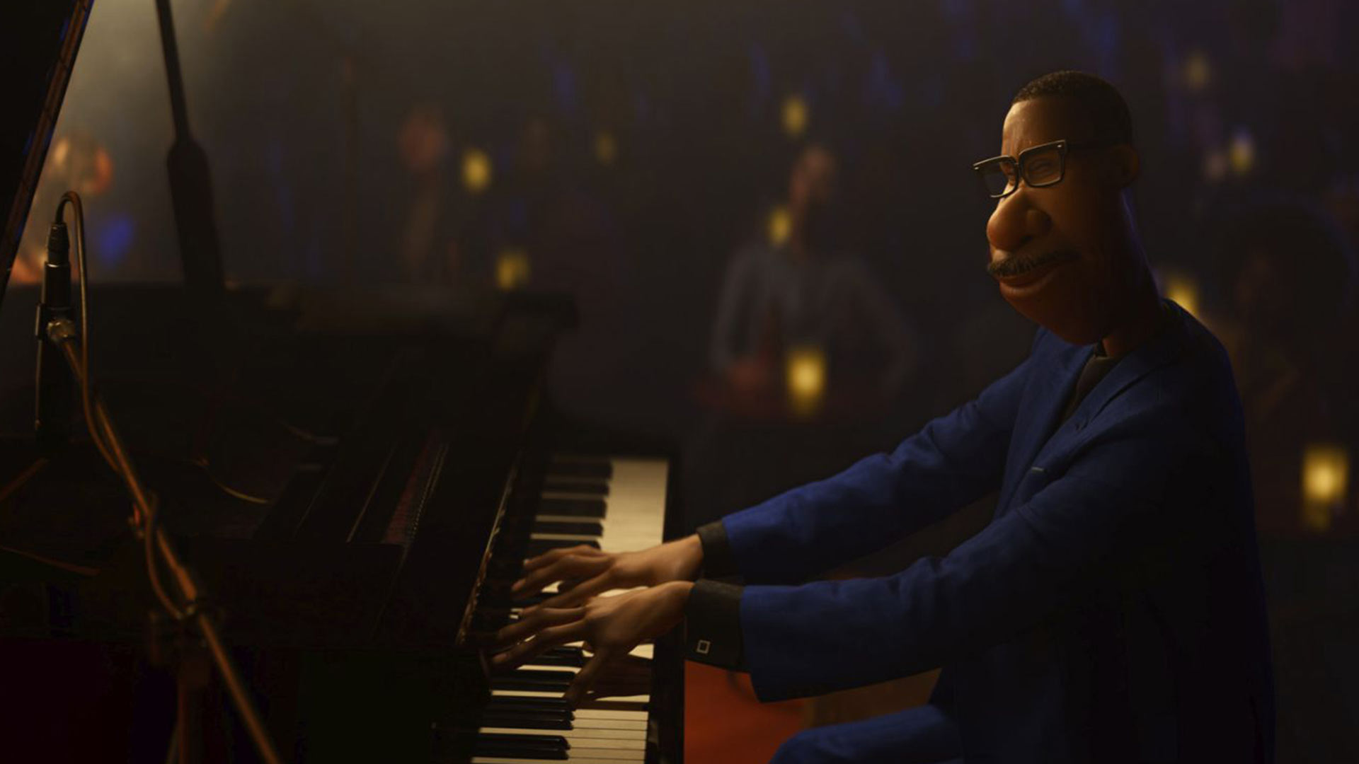 Joe is playing the piano in the soul animation
