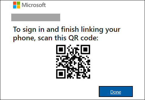 QR code in your phone application