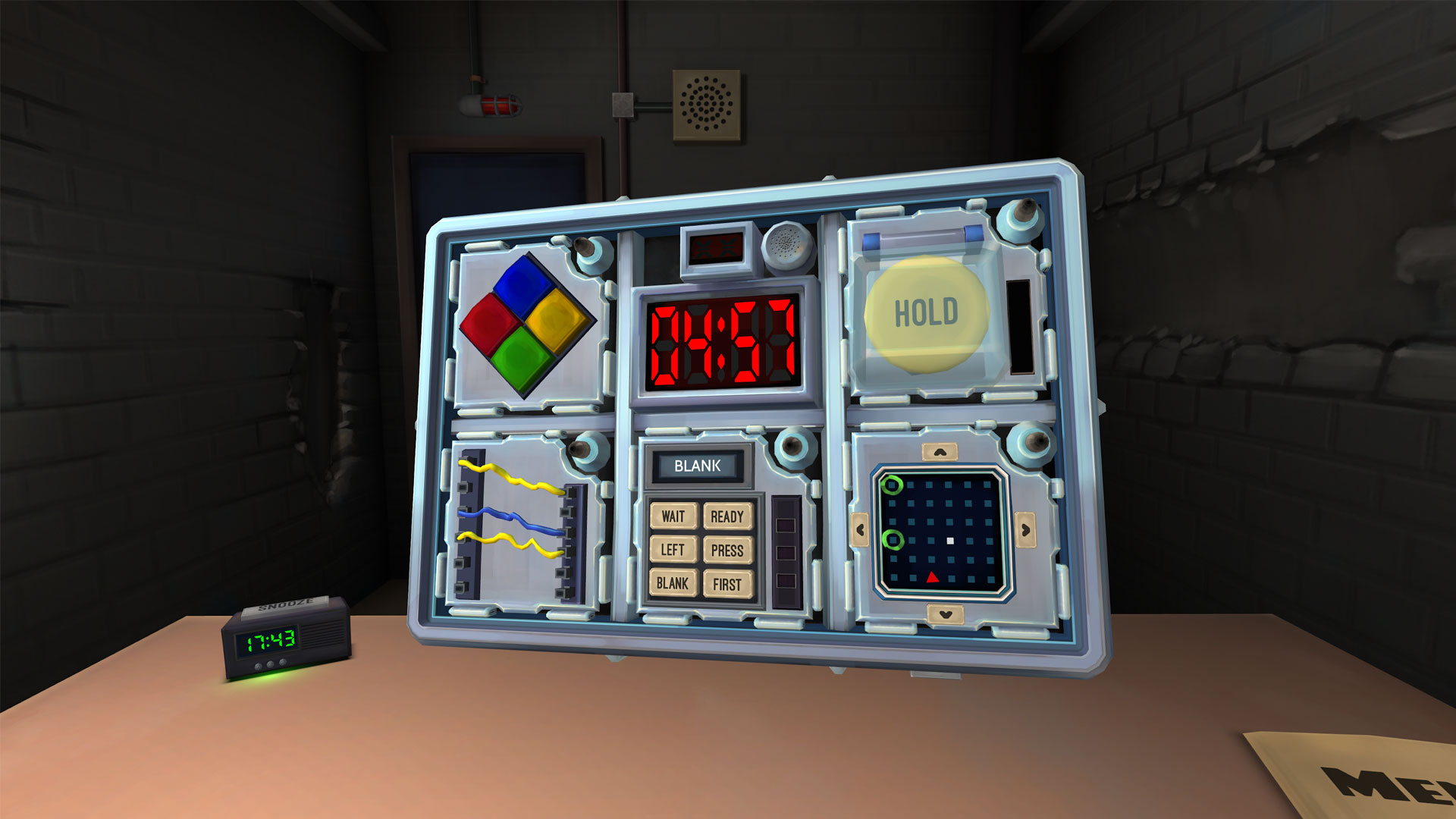 Solve the bomb puzzle in Keep Talking and Nobody Explodes!