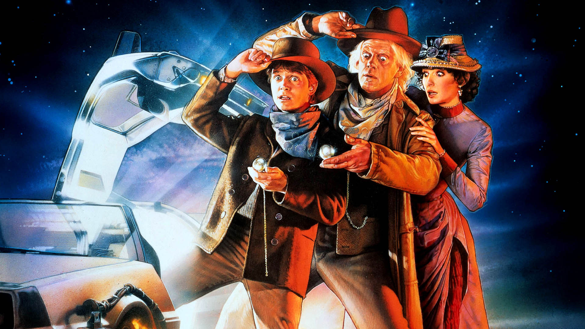 Back to the Future movie cover with its main characters