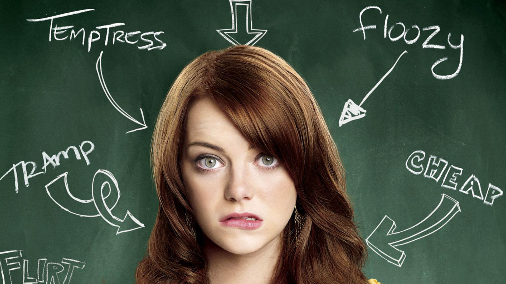 But Stone in the cover of the movie easy a