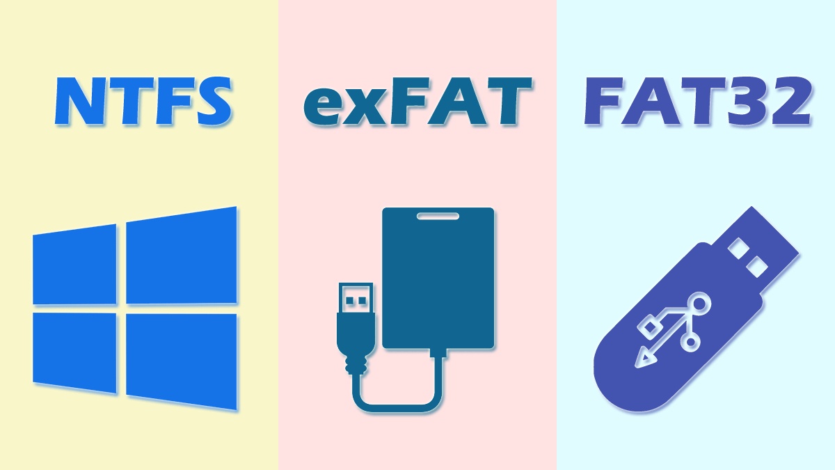 Familiarity with the differences between the FAT32, NTFS and exFAT file systems