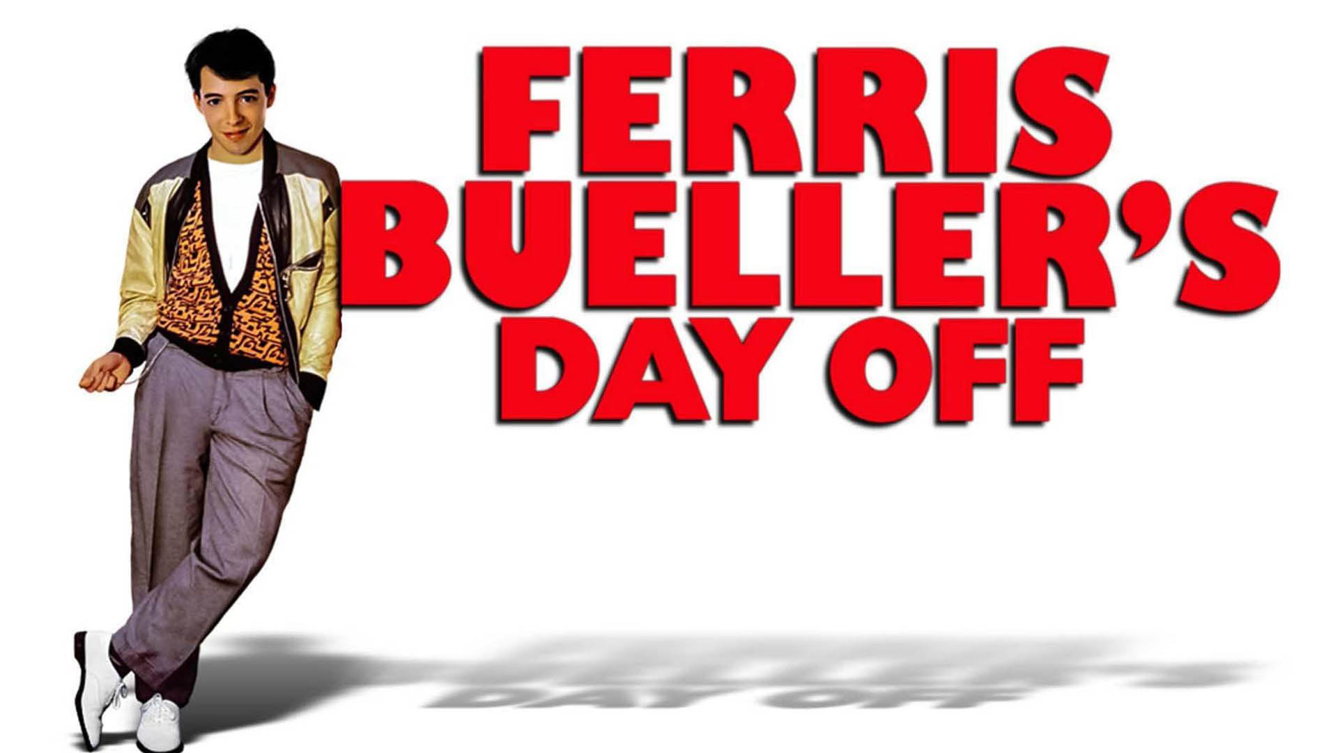 Ferris Bueller's Day Off movie cover with Matthew Broderick