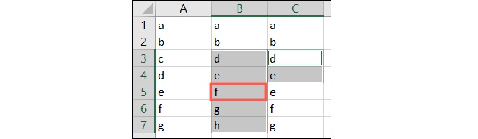 Learn how to automatically detect and highlight different data between rows in Excel software