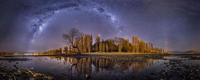 Panoramic landscape photography