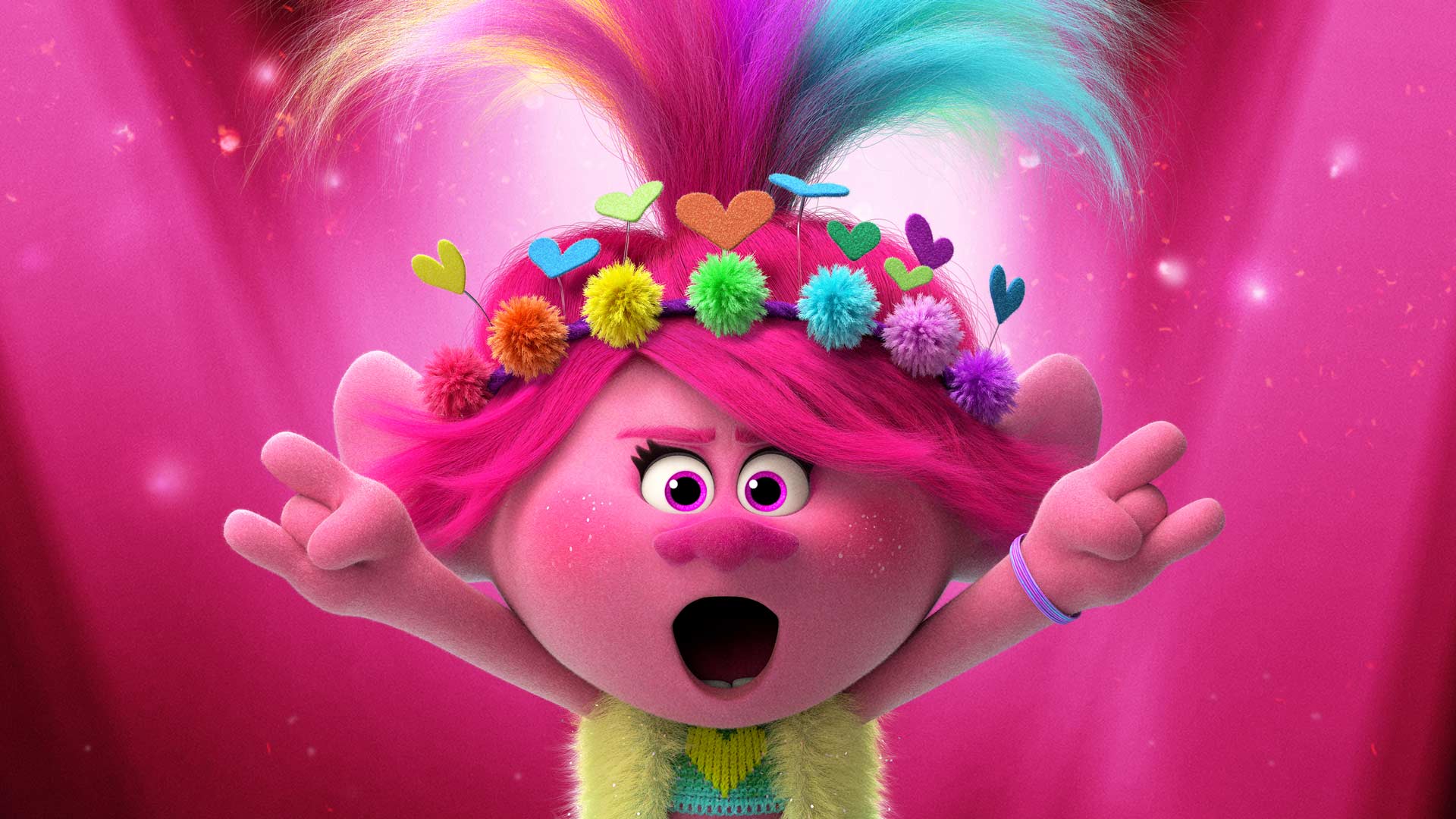 Queen Pupi on the World Tour of Trolls