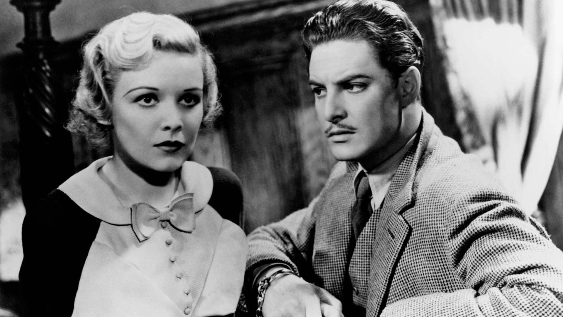 Robert Donat with Madeline Carroll in The 39 Steps