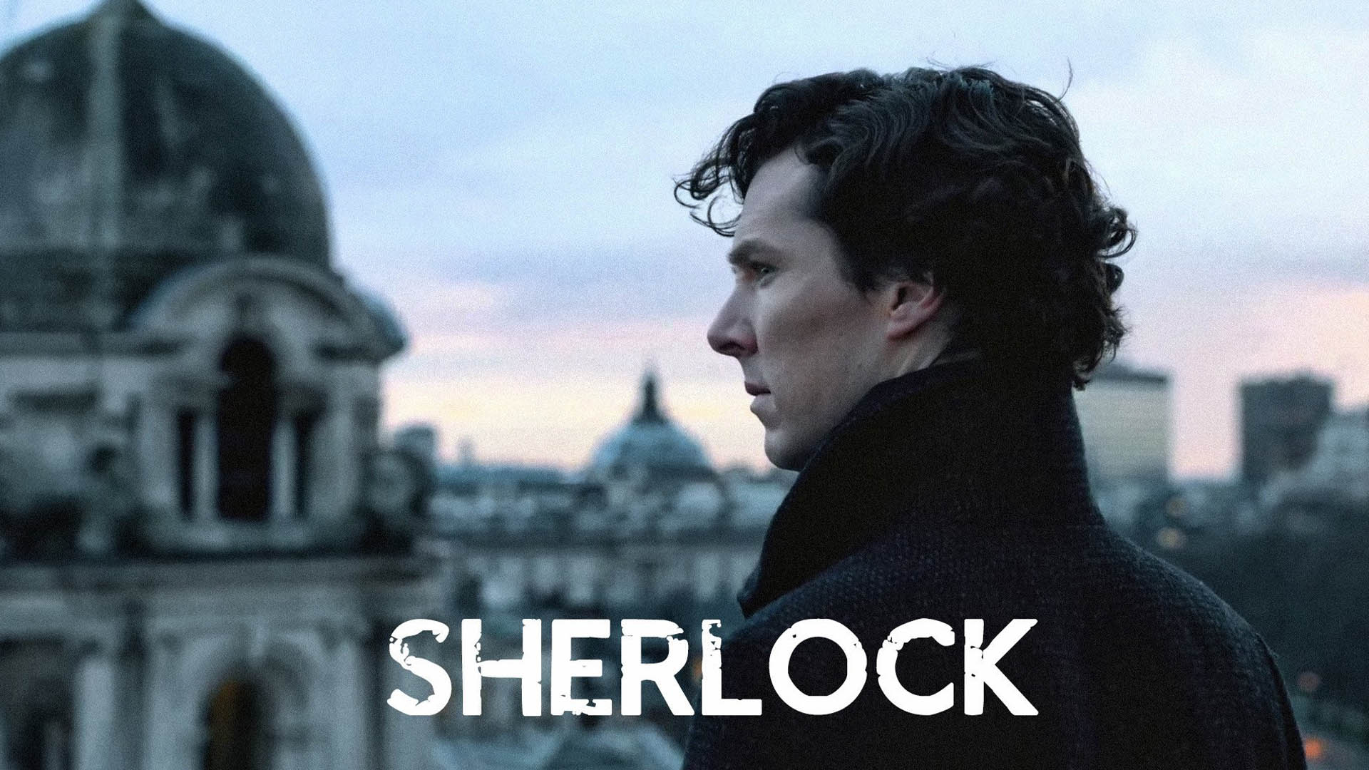 Sherlock cover with a profile view of Benedict Cumberbatch
