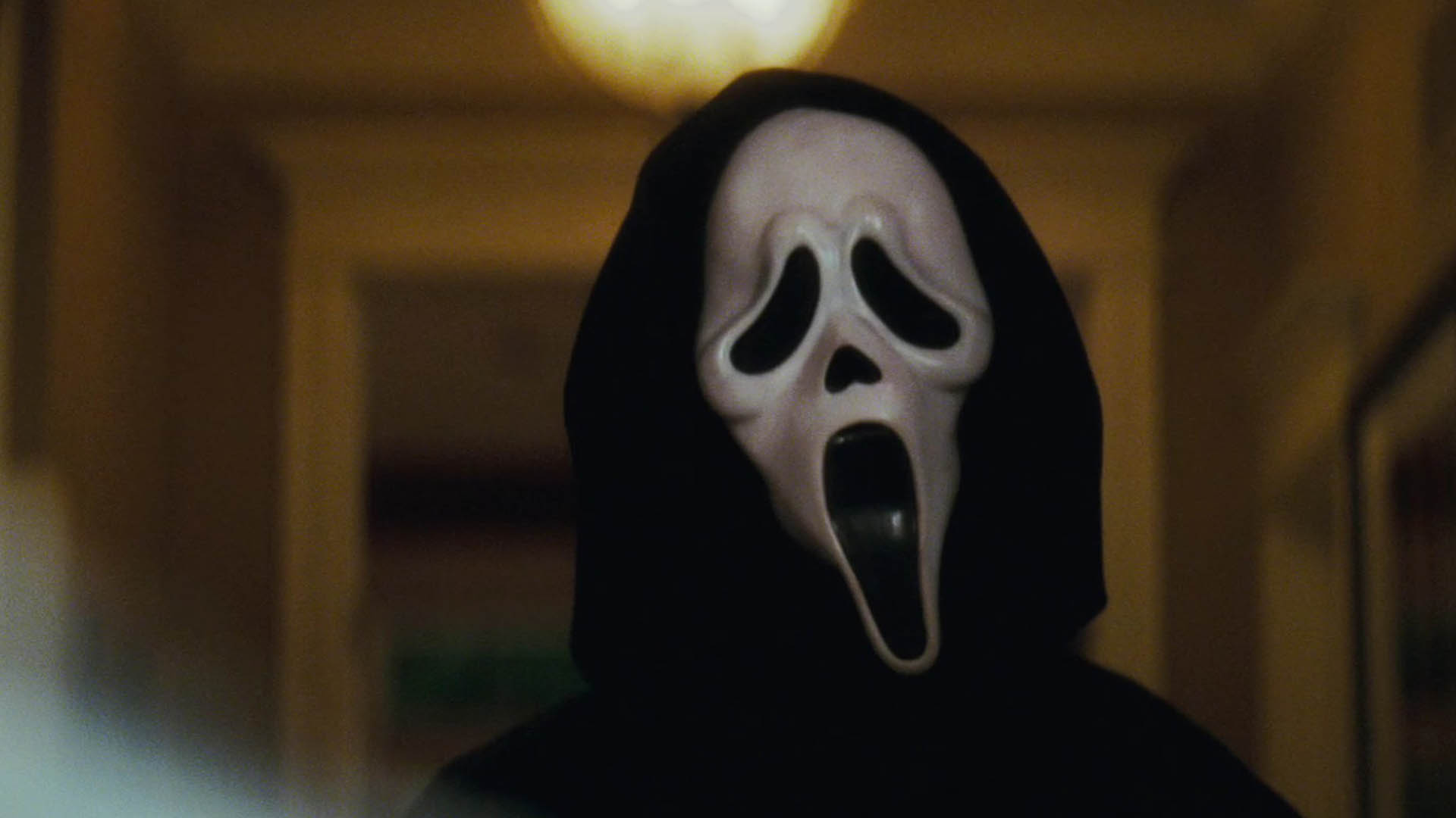 The evil character of the Scream movie series with a white mask