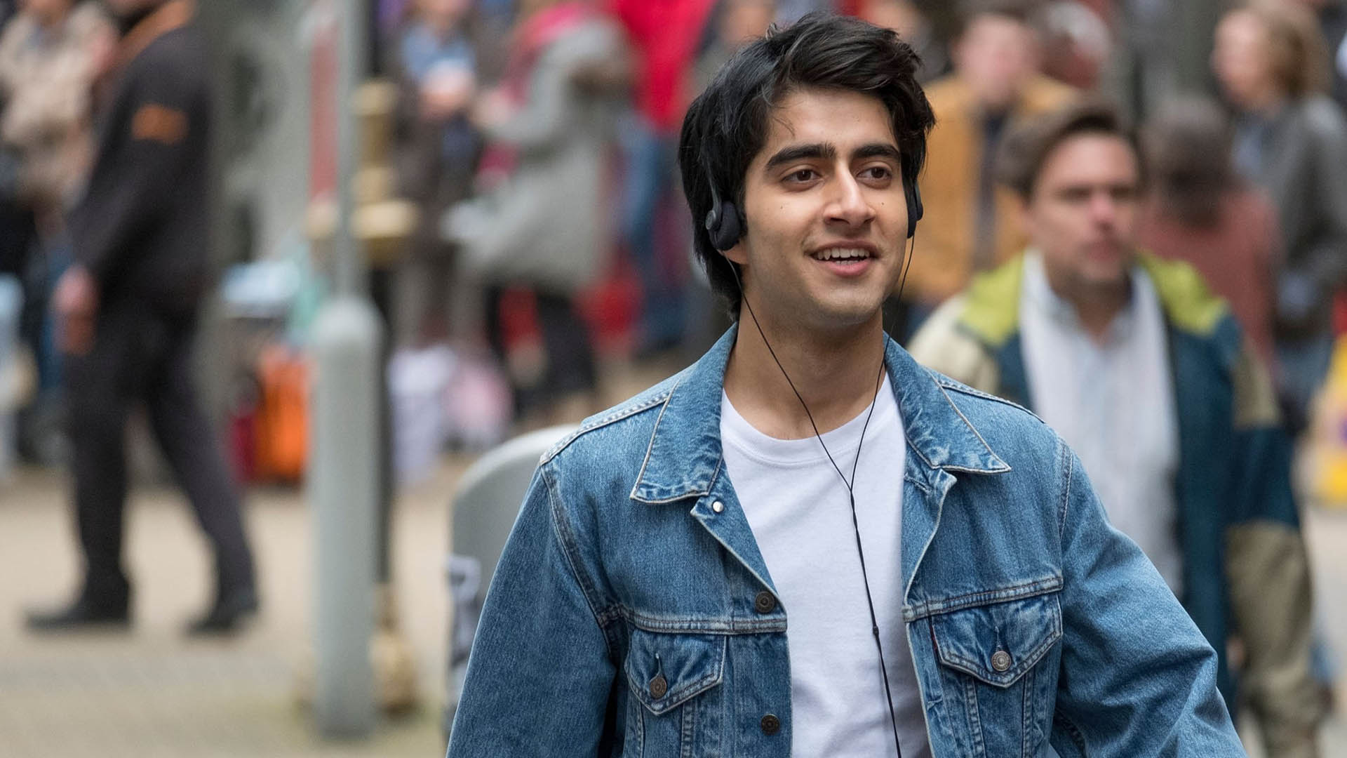 Vivik Kalra, the main character in the movie Blinded by the Light, is listening to music