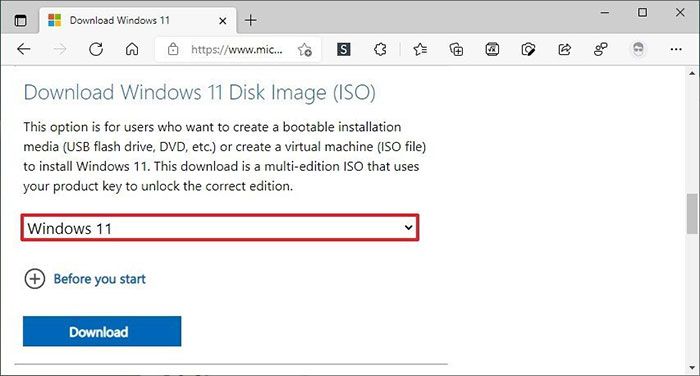 Download ISO image