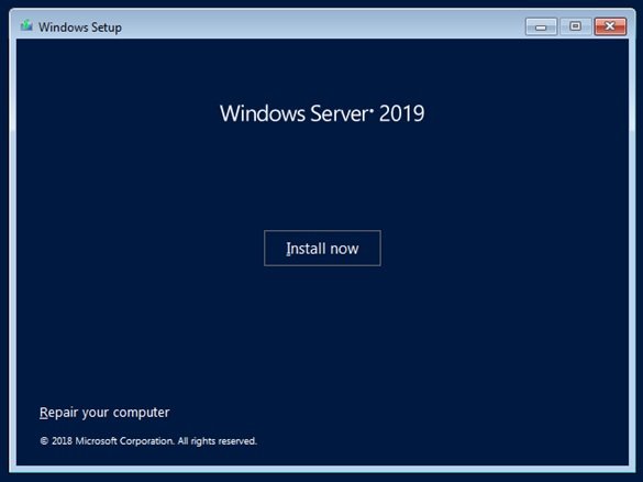 How to install Windows Server 2019?