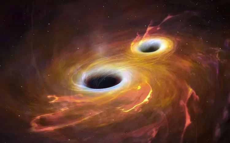 Strange Black Hole Collisions Around Giant Black Holes
