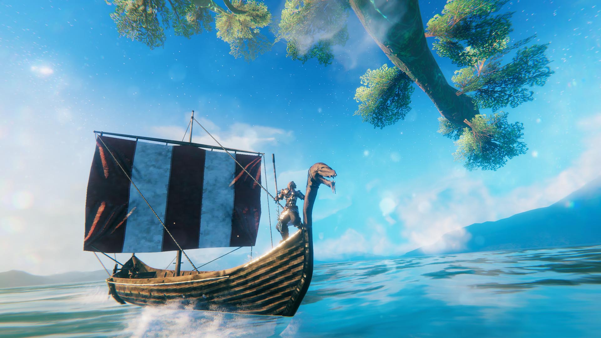 Boating in the game Valheim