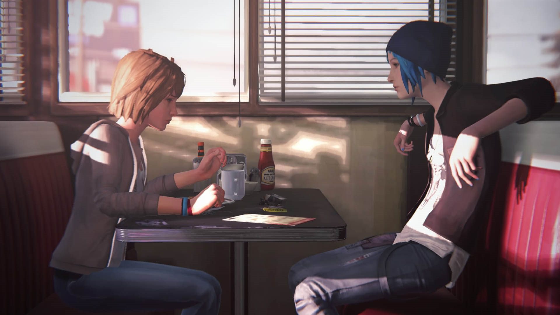 Characters in the cafe in the game Life Is Strange