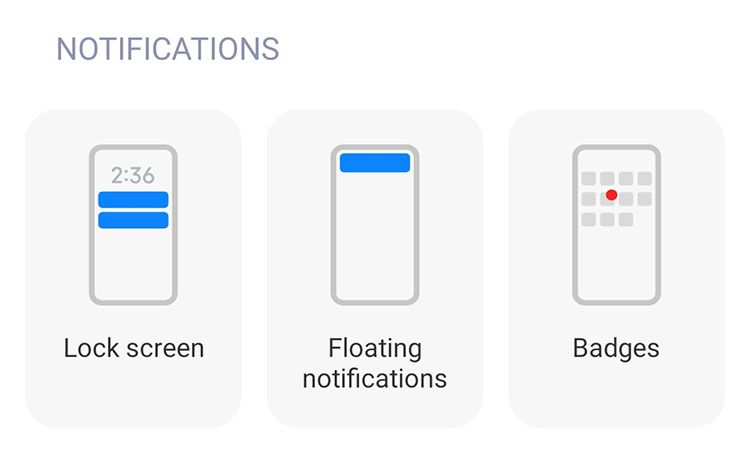 Different notification styles in MIUI