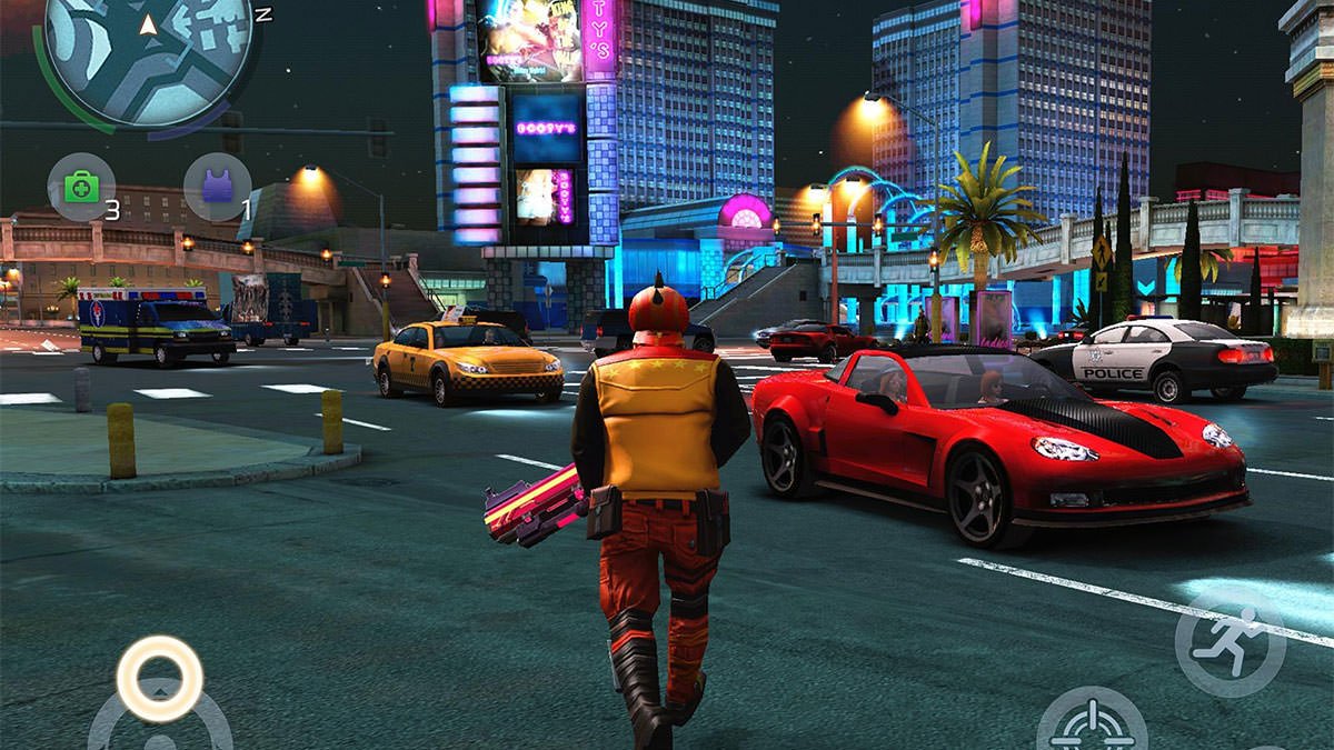 Open world Android game Gangstar Vegas