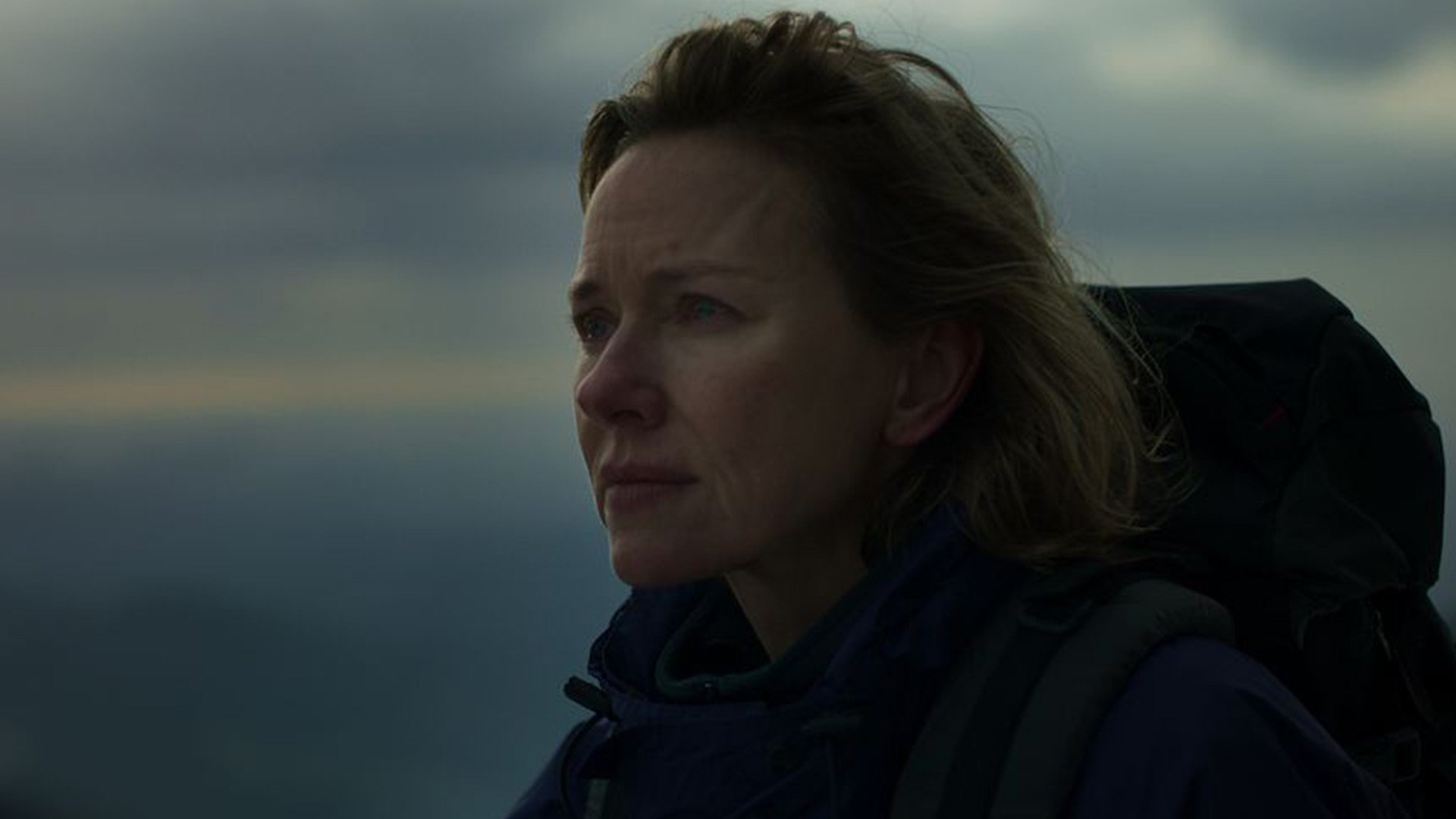 Pam in the mountains in the movie Infinite Storm