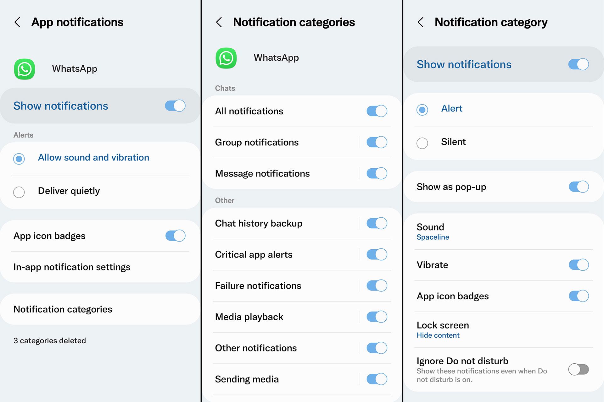 Personalize notifications in One UI