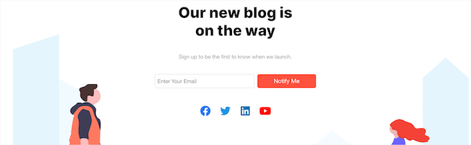 Privatize WordPress Blog - "Coming Soon" Page