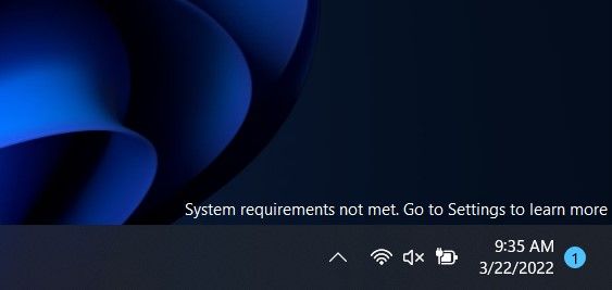 Remove "System requirements not met" watermark from Windows 11-1 desktop