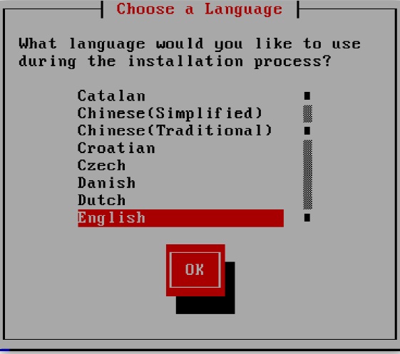 Selecting Language, language selection