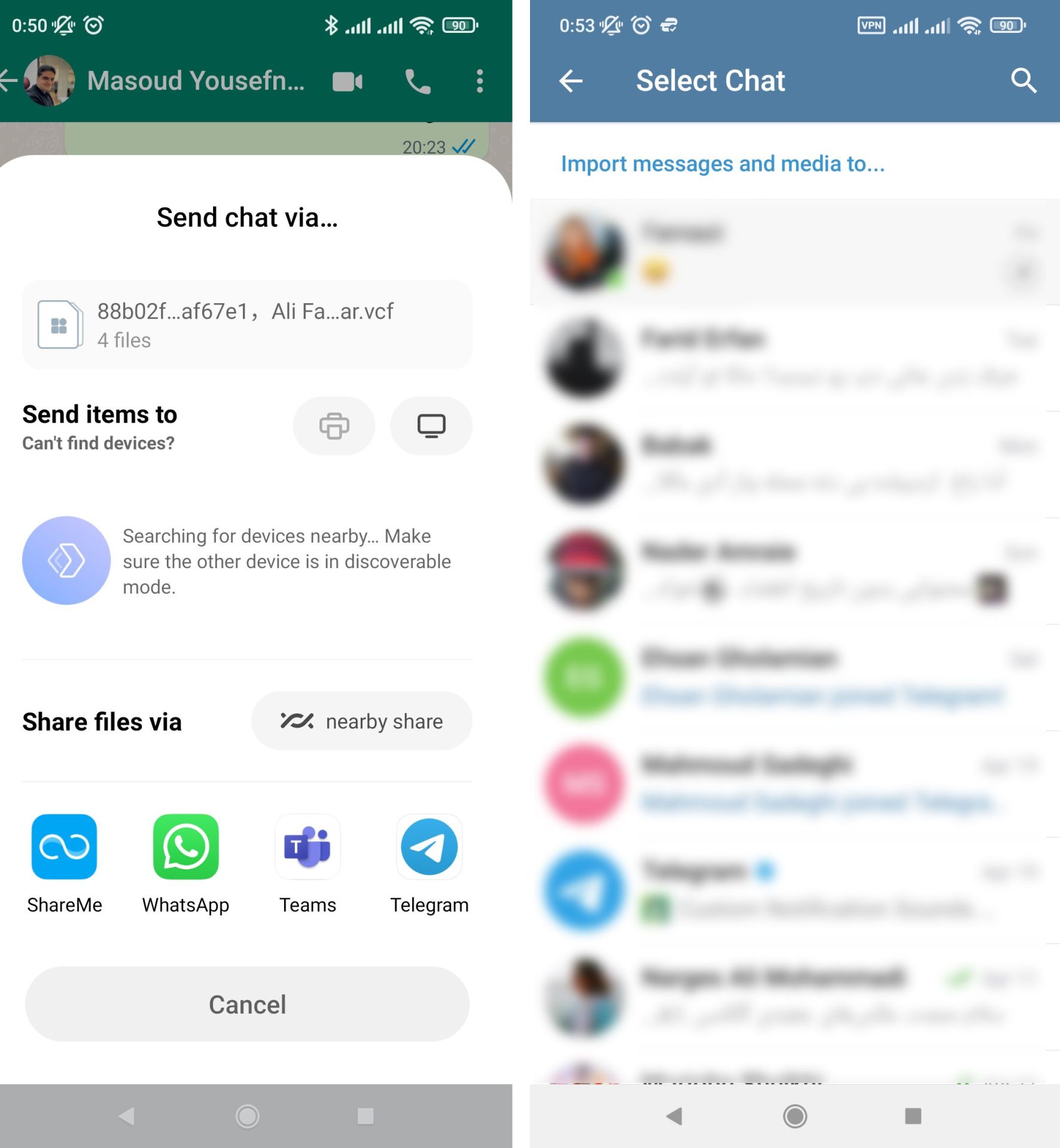 To import whatsapp chats How to