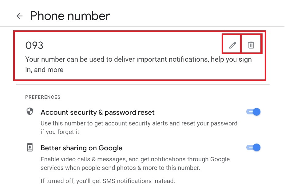 Add, update or delete phone numbers in Gmail with PC-2