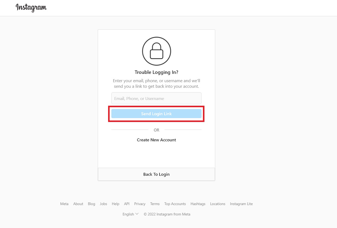 Change the forgotten Insta password via Google-1