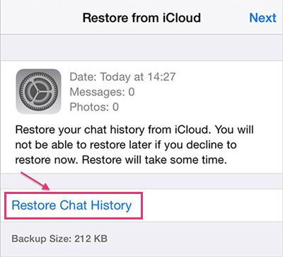 Recover deleted WhatsApp messages on iPhone 2