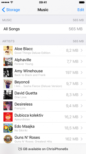 Remove offline content in apps - Remove Apple Music cache