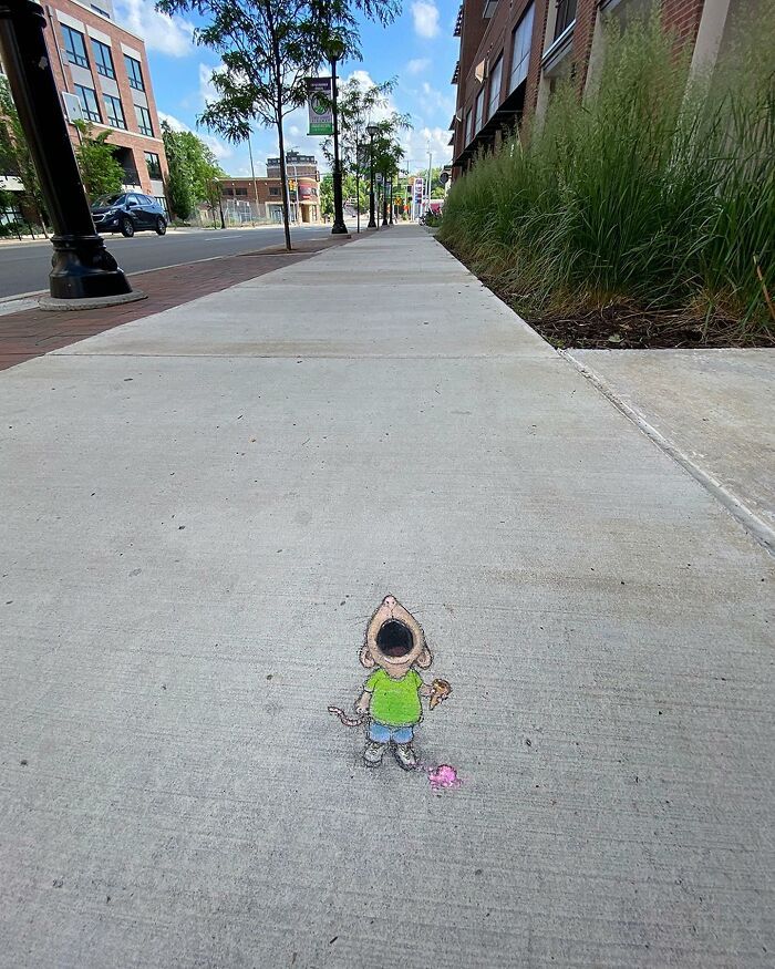 Street painting with chalk / David Zayn