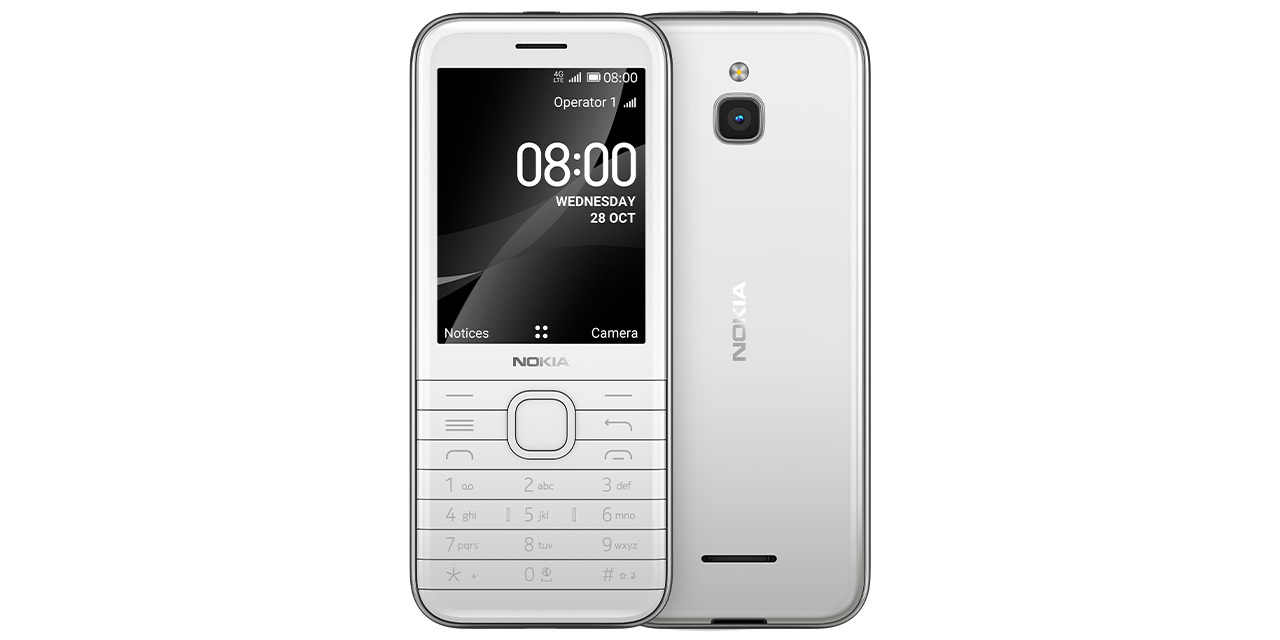 The best phones of 2022 - Nokia 8000 | Nokia 8000 4G white color