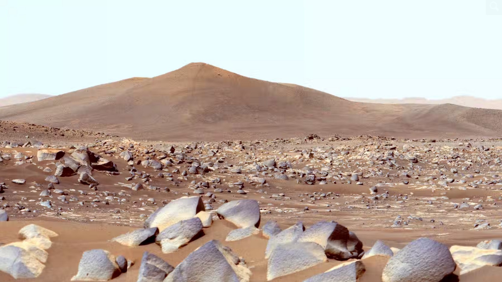 The surface rocks of the red planet Mars Mars
