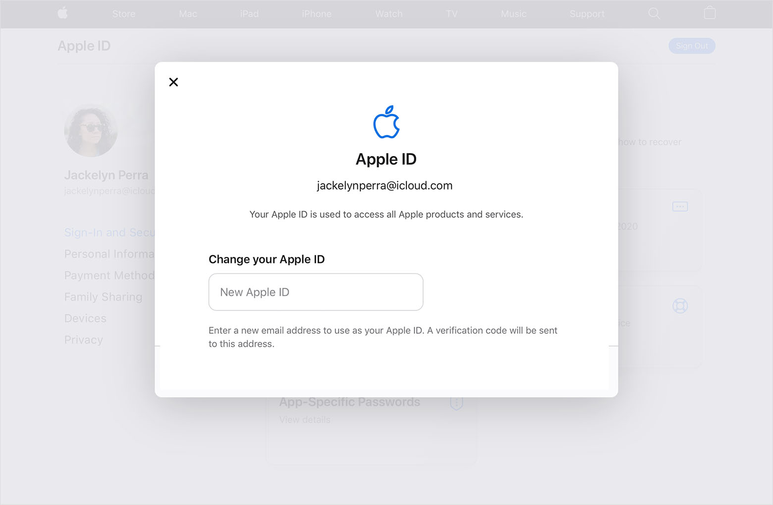Unidentified Apple ID (or email)