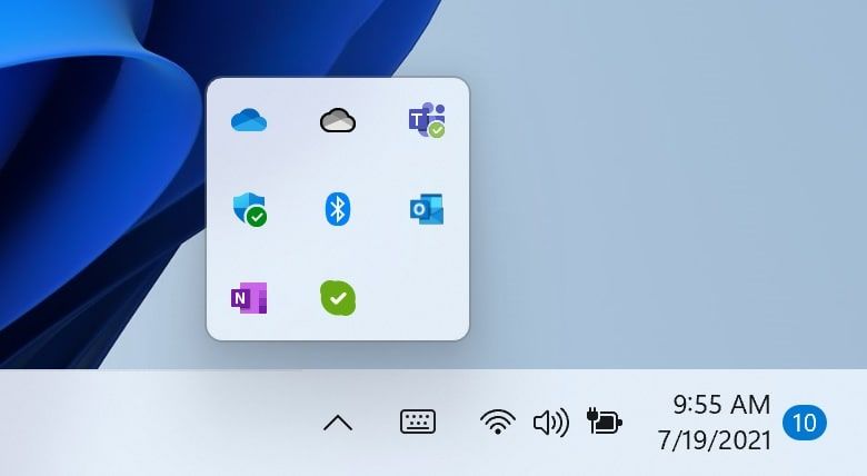 Windows System Tray Icons 11