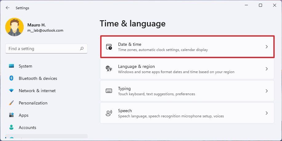 1- How to set the time automatically in Windows 11