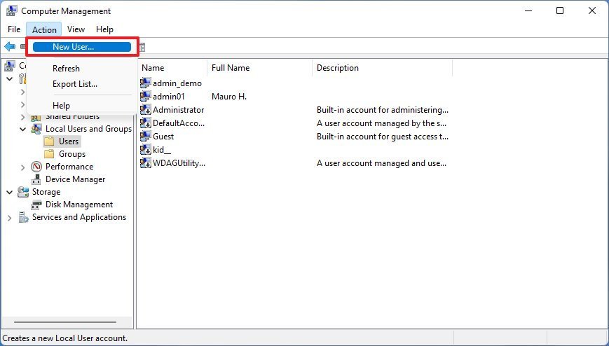 Creating a Windows 11 guest account