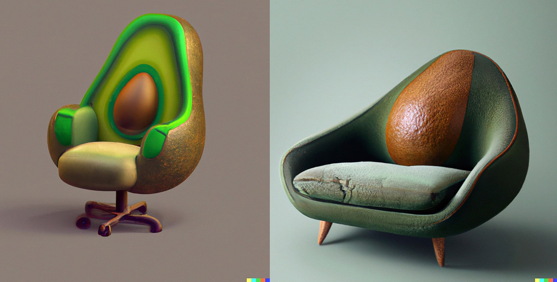 Dall-E Project - Avocado Chair