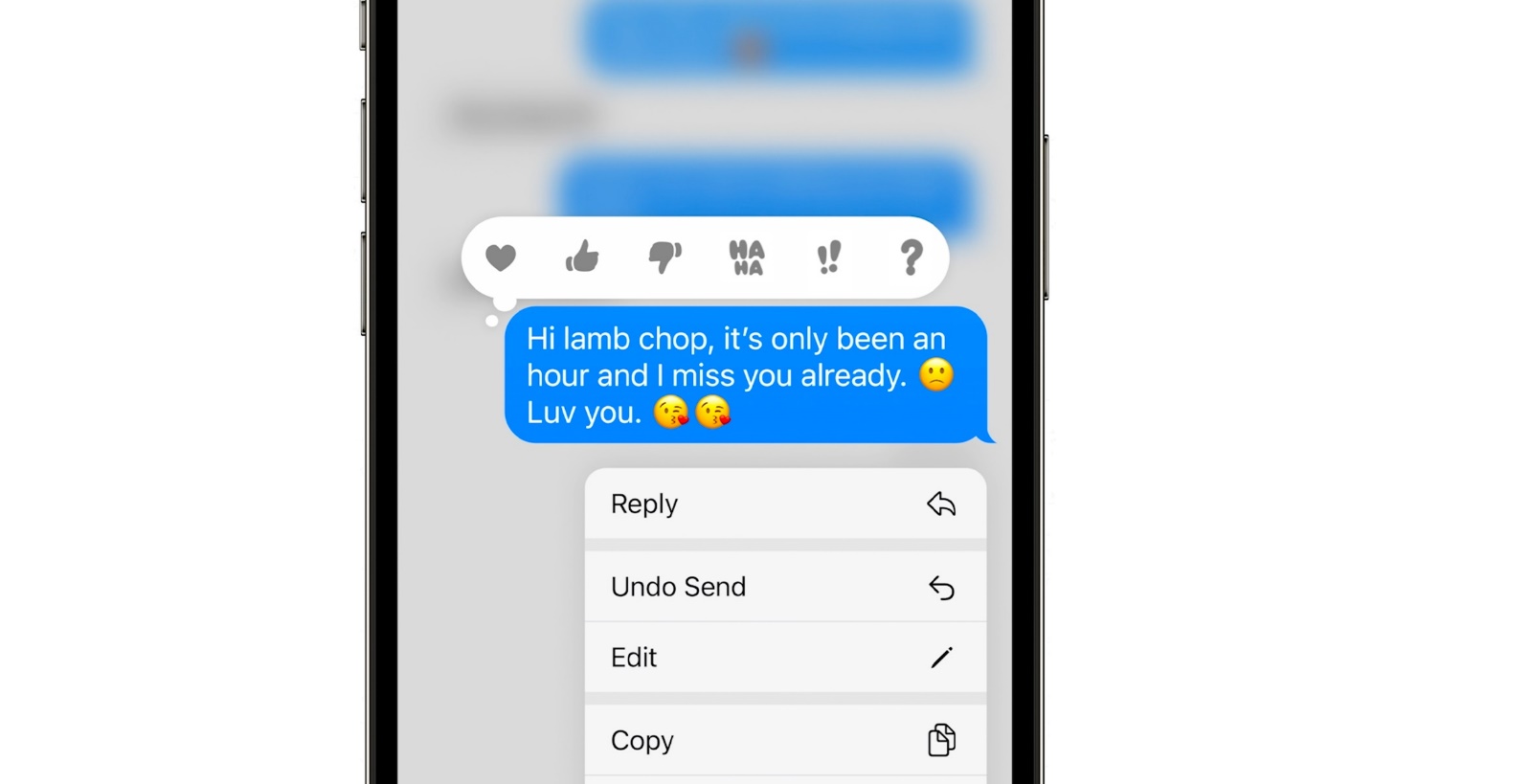 Edit and delete messages in iMessage