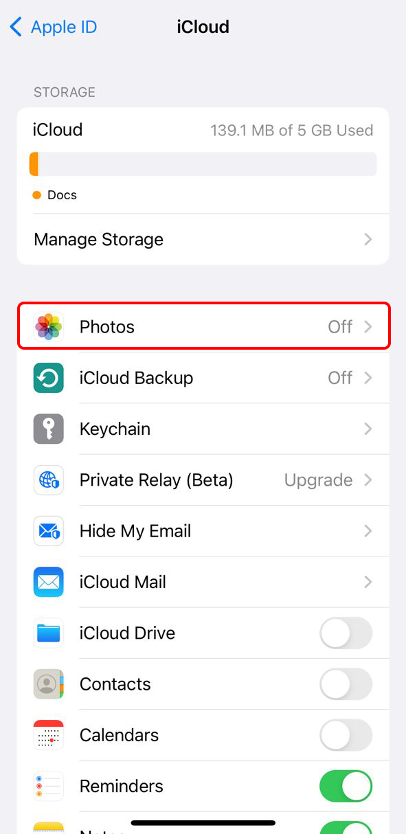 How to backup iPhone images with iCloud-1