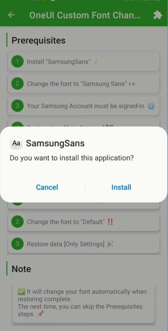 Install iPhone emoji on Samsung phone